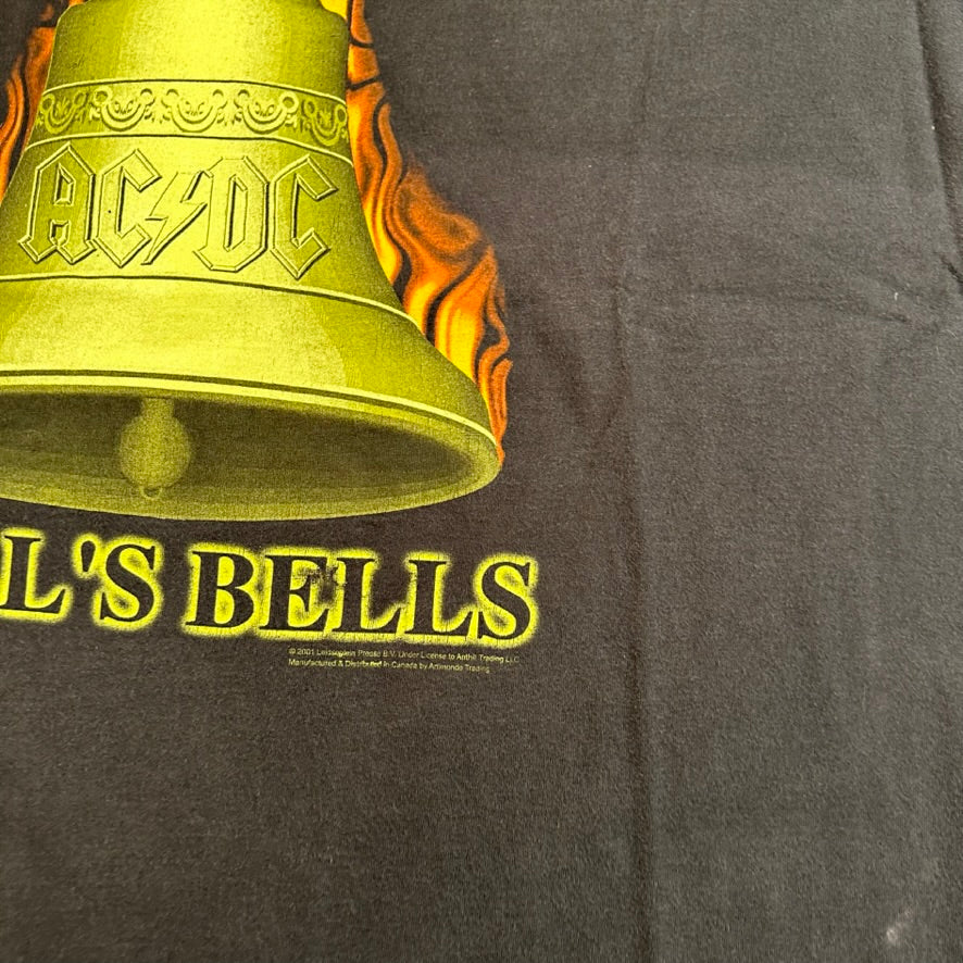 Vintage 2001 AC/DC Shirt XL Hell's Bells