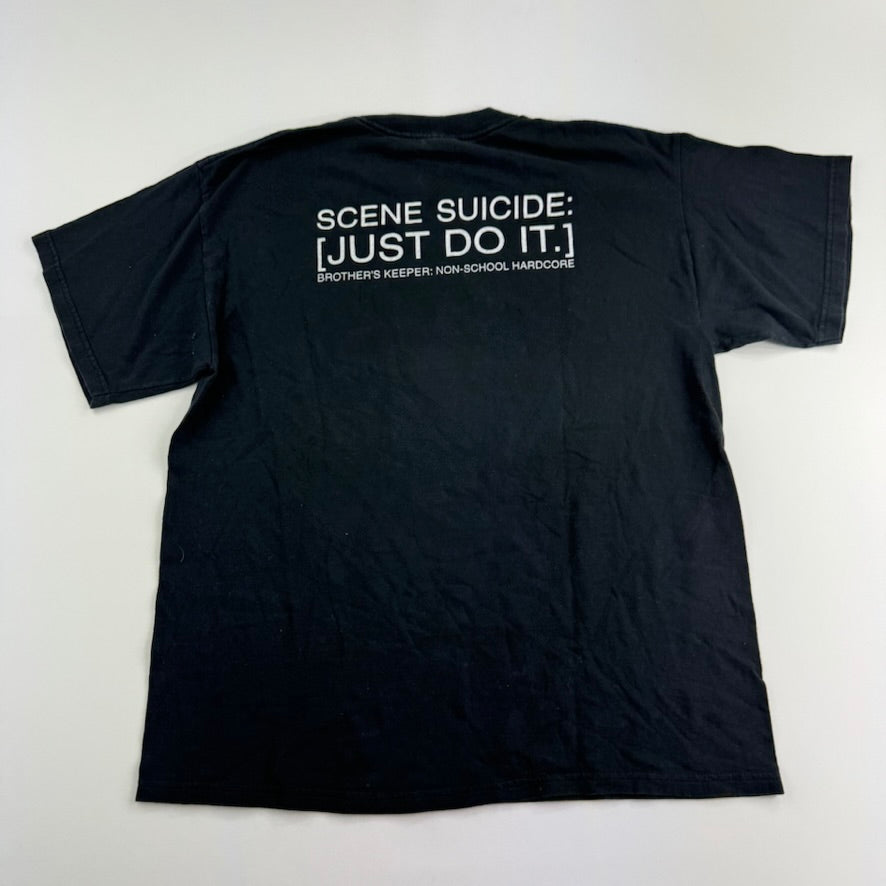 Vintage 2000s Brother's Keeper Shirt Large Scene Suicide Just Do It