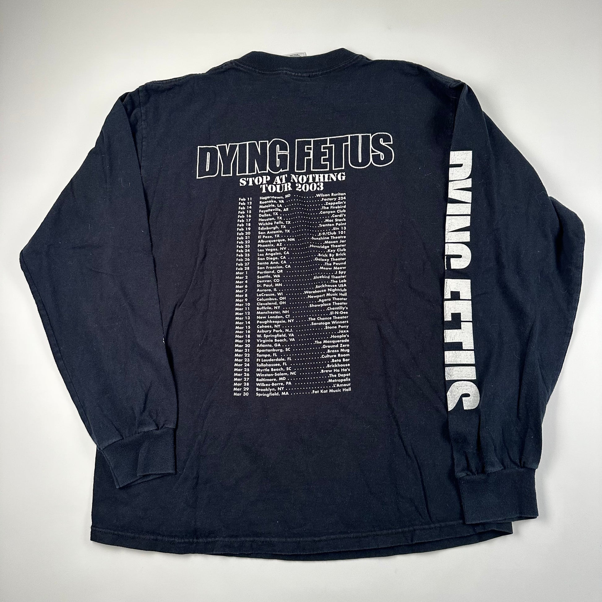 Vintage 2003 Dying Fetus Long Sleeve Shirt Large One Shot One Kill Madd Vintage