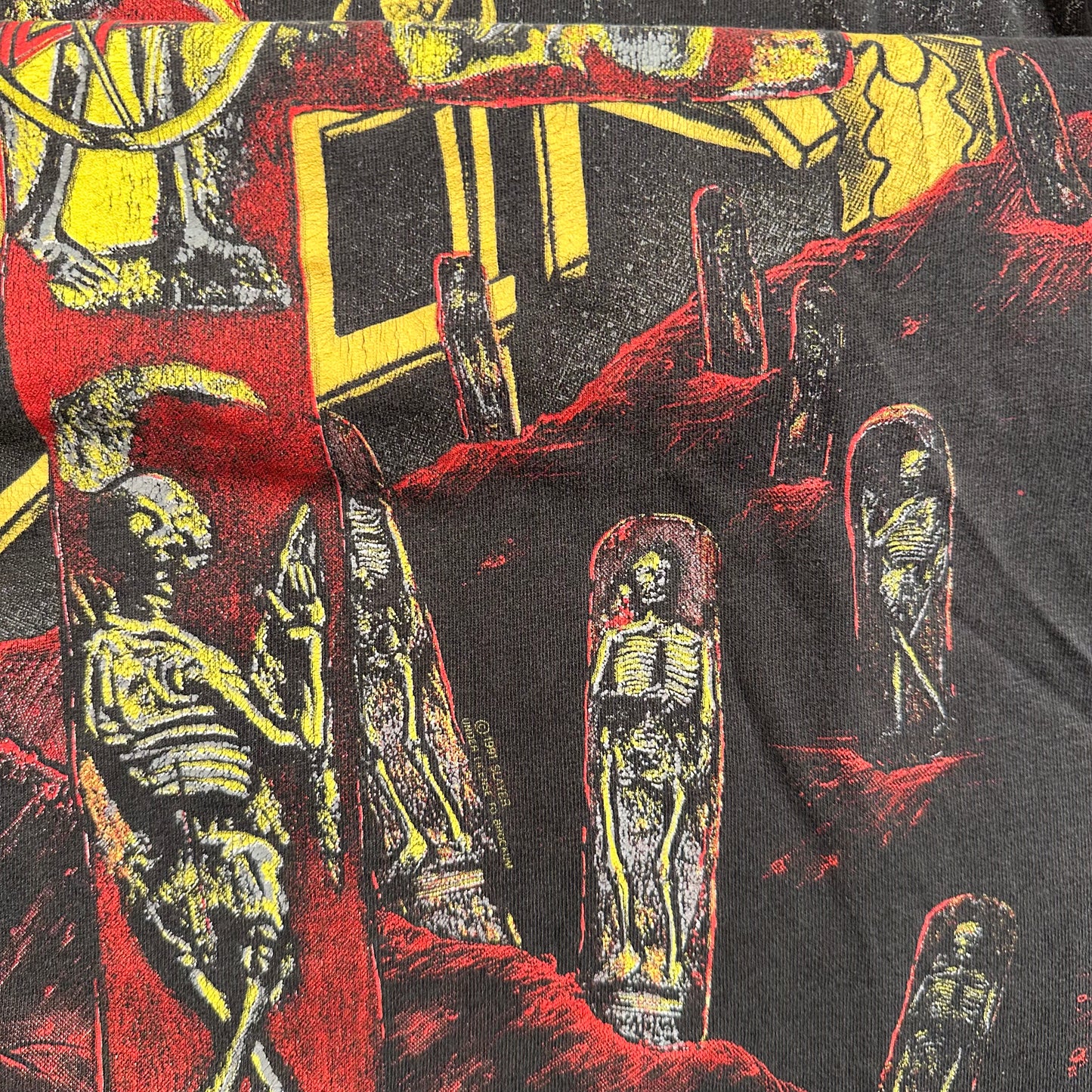 Vintage 1991 Slayer Shirt XL All Over Print