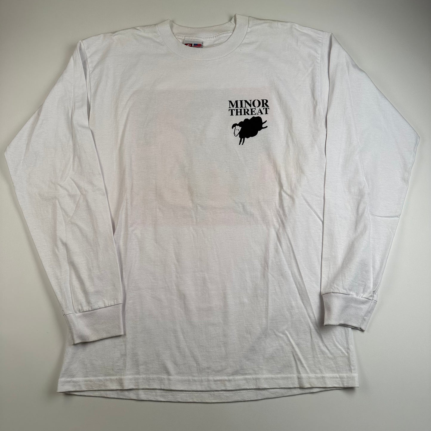 Vintage 90s Minor Threat Long Sleeve Shirt Large Out Of Step