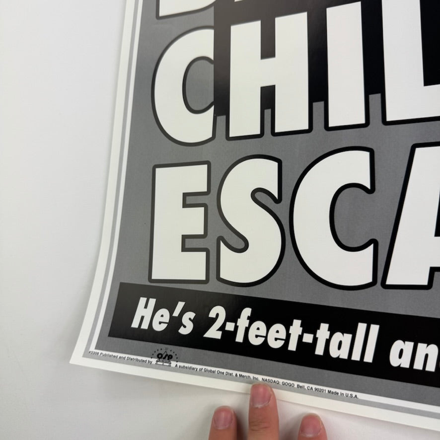 Vintage 1997 Bat Child Escapes! Poster