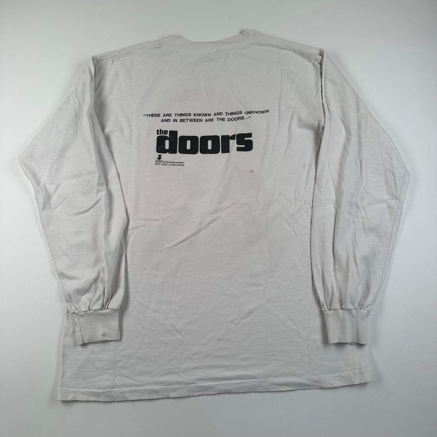 Vintage 1991 The Doors Long Sleeve Shirt Large Movie Promo