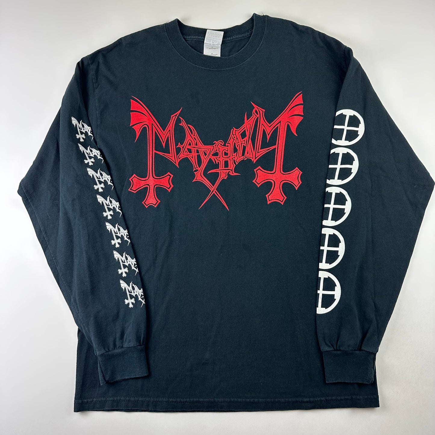 Vintage 90s Mayhem Long Sleeve Shirt Large Norwegian Black Metal