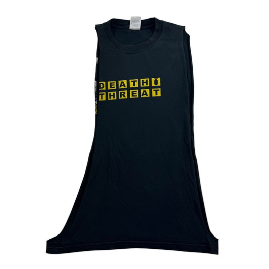 Vintage 2000s Death Threat Sleeveless Shirt Small Now Here Fast