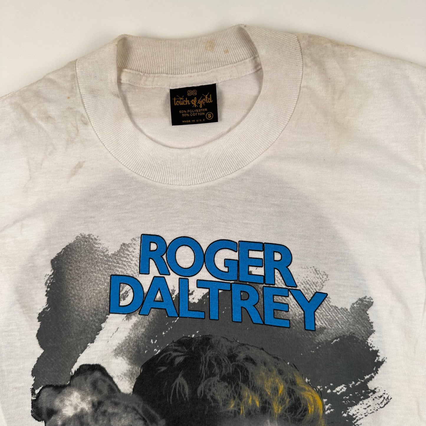 Vintage 80s Roger Daltrey Shirt Small Under A Raging Moon