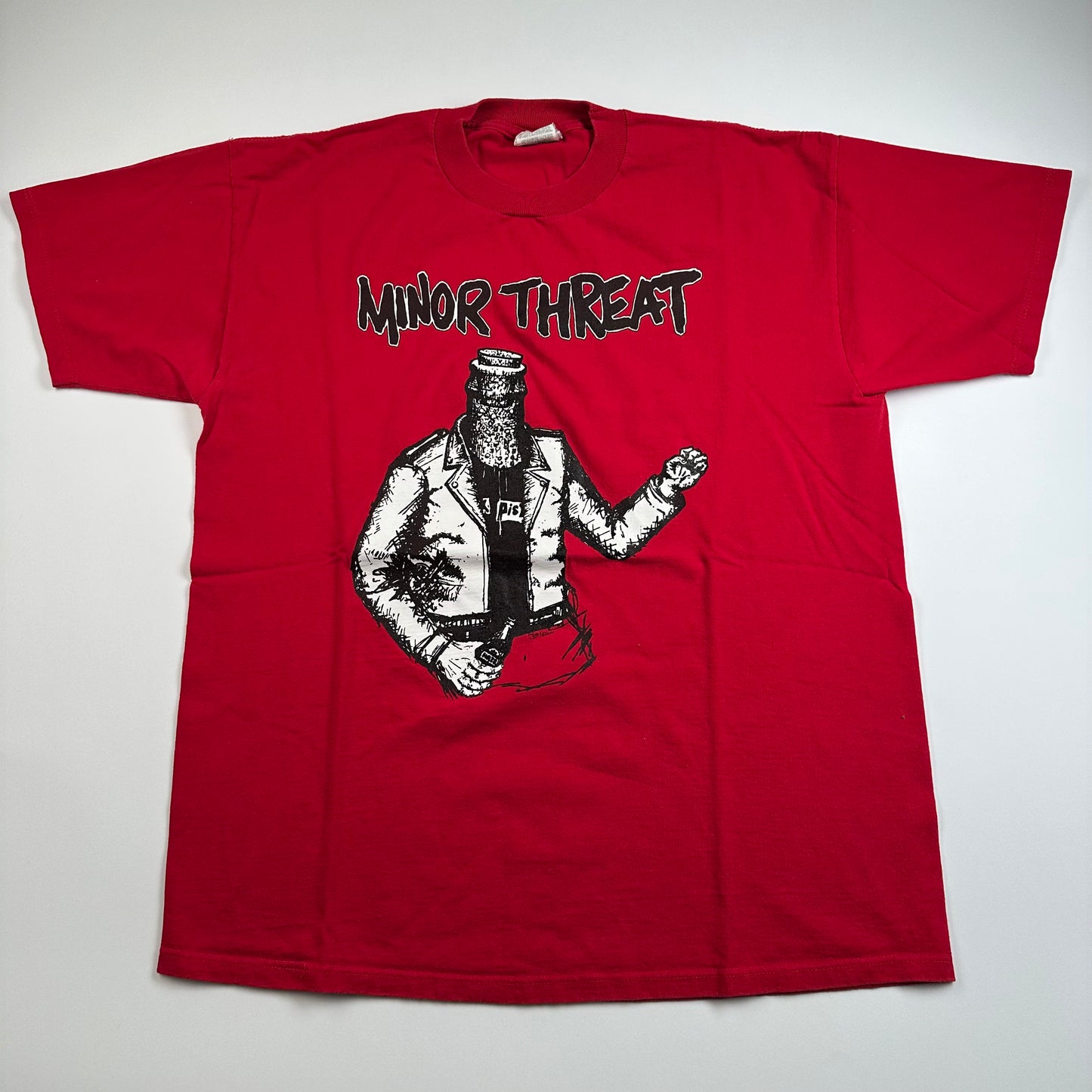 Vintage 90s Minor Threat Shirt Large Bottled Violence