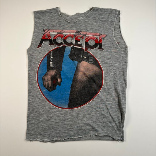 Vintage 1984 Accept Sleeveless Shirt Medium Balls To The Wall