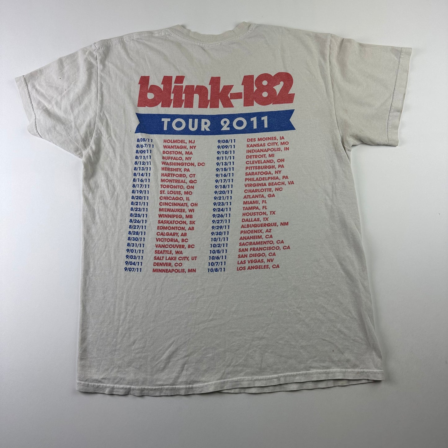 2011 Blink-182 Shirt Large