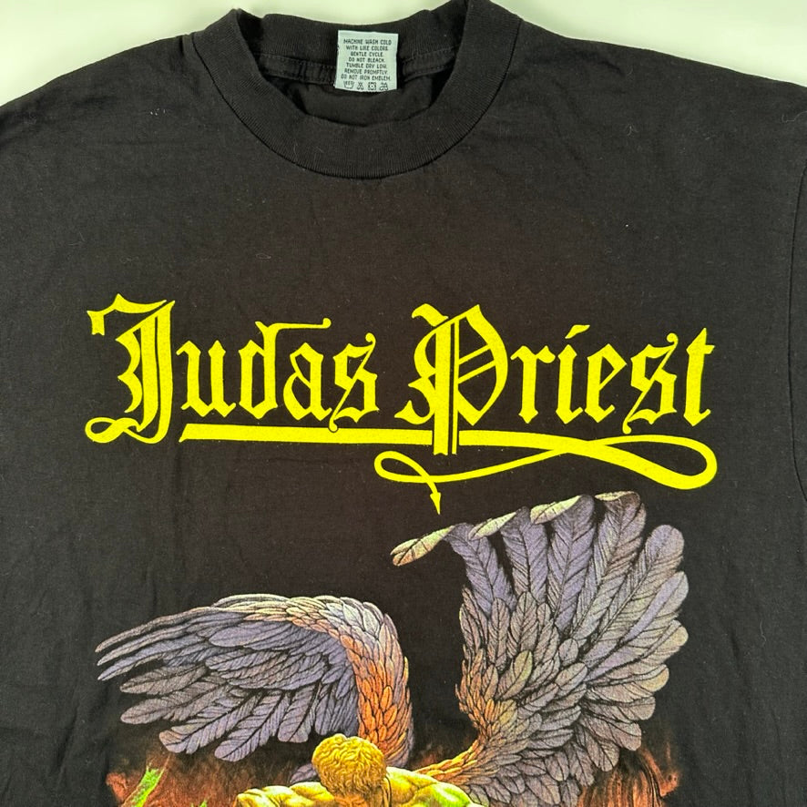 Vintage 90s Judas Priest Shirt Large Sad Wings Of Destiny