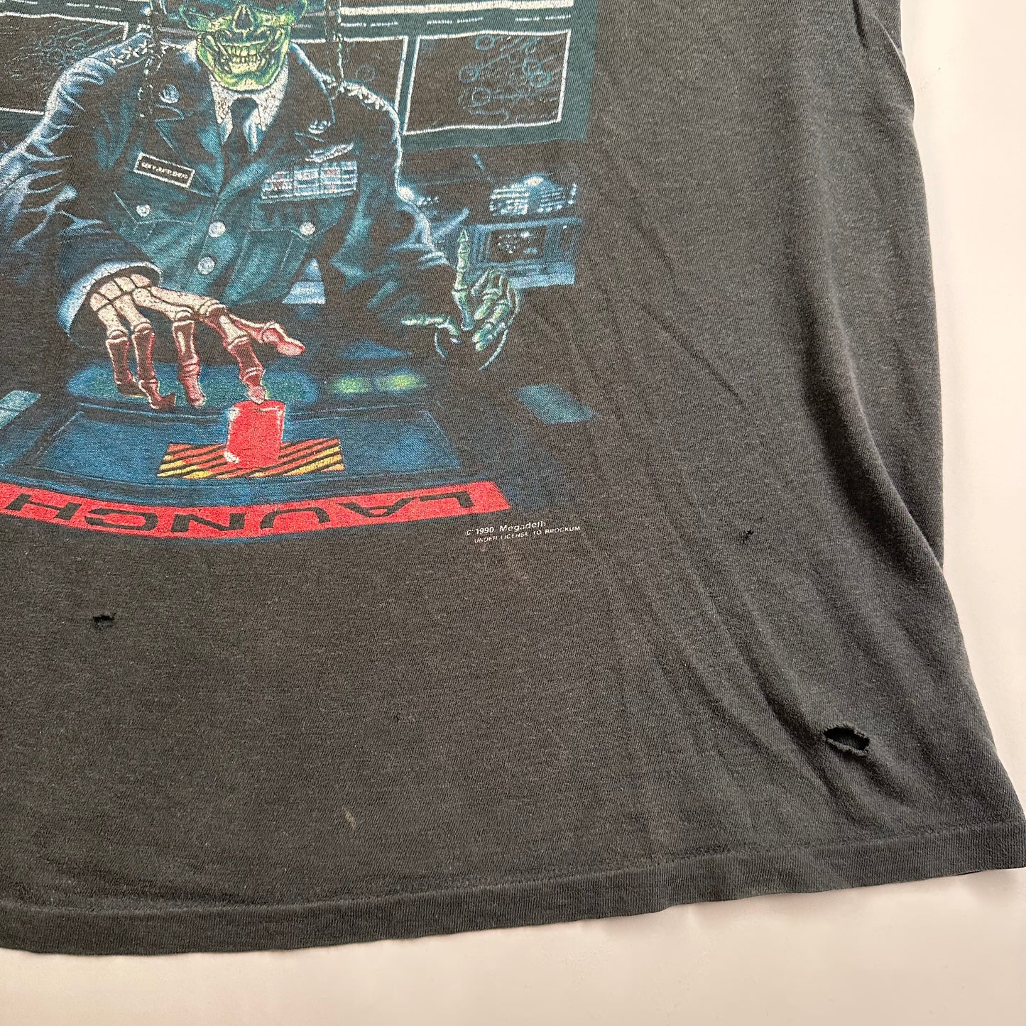 Vintage 1990 Megadeth Sleeveless Shirt Large