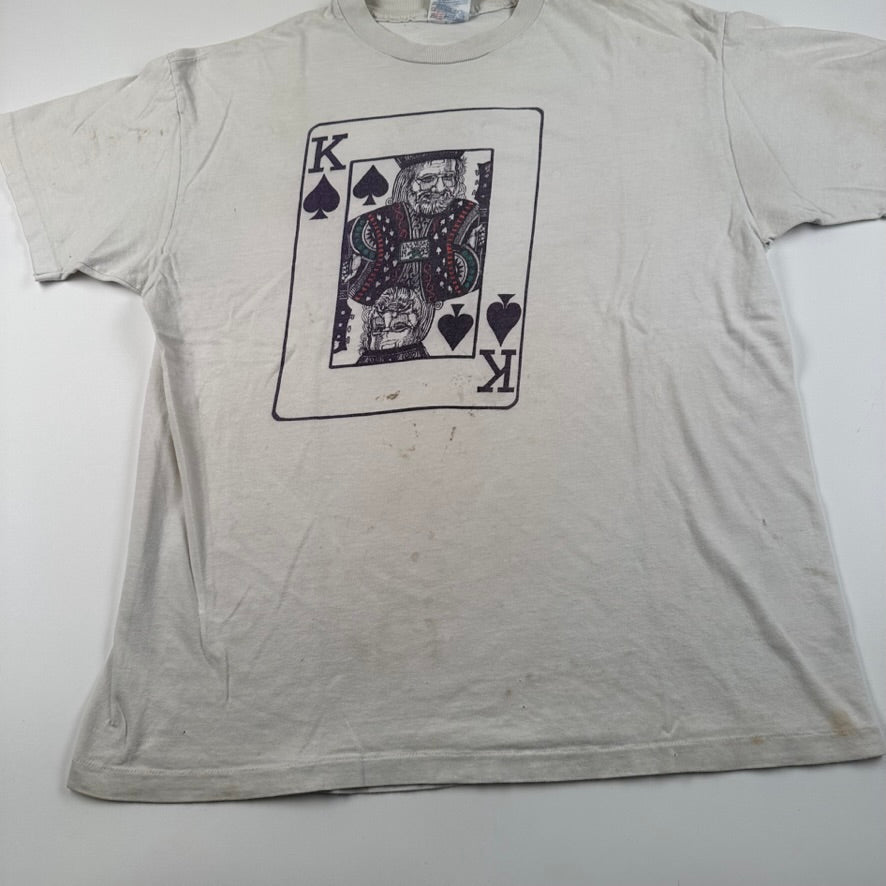 Vintage 90s Jerry Garcia Shirt Large King Card