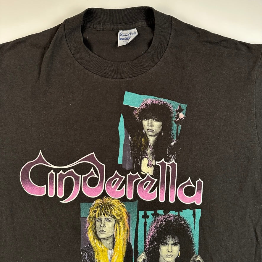 Vintage 1986 Cinderella Shirt Large Shakes The USA