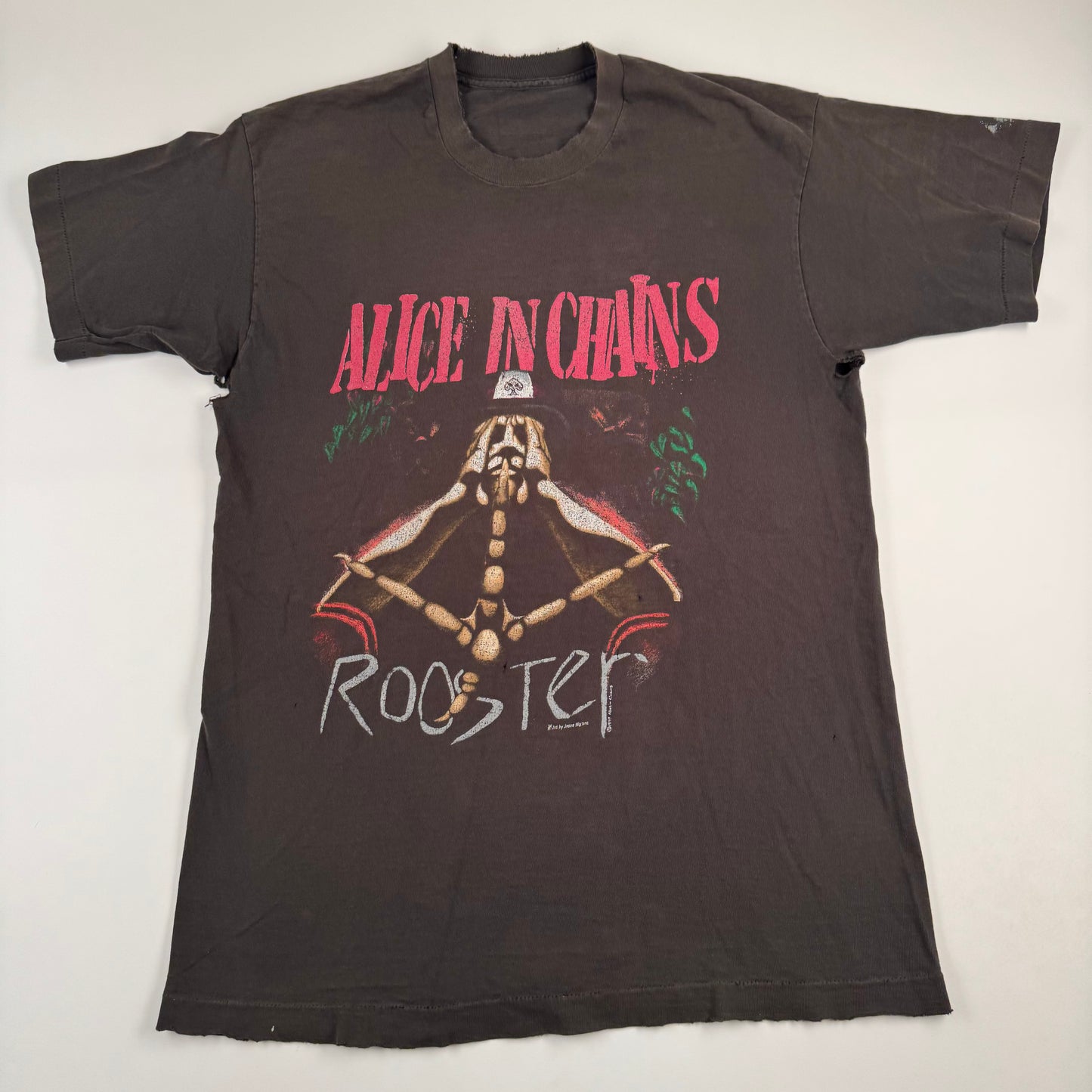 Vintage 1993 Alice In Chains Shirt Large Rooster