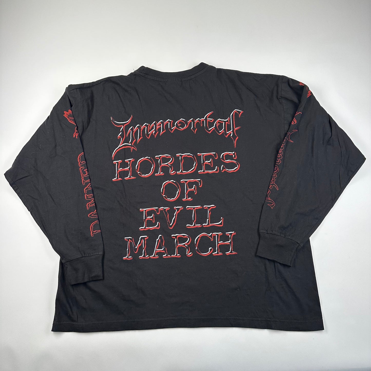 Vintage 2000 Immortal Long Sleeve Shirt XL Hordes Of Evil March