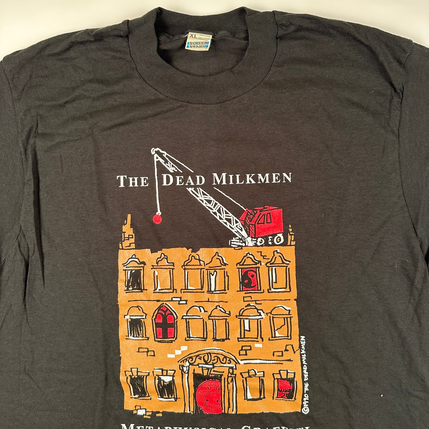 Vintage 80s The Dead Milkmen Shirt XL Metaphysical Graffiti