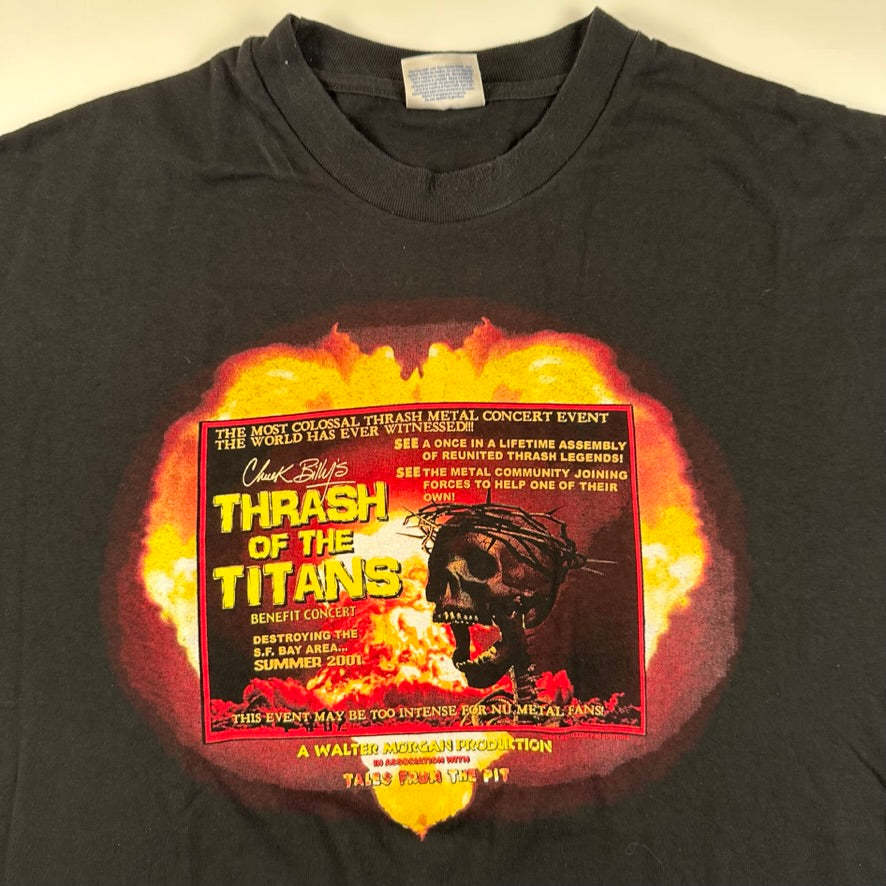 Vintage 2001 Thrash Of The Titans Shirt XL Anthrax