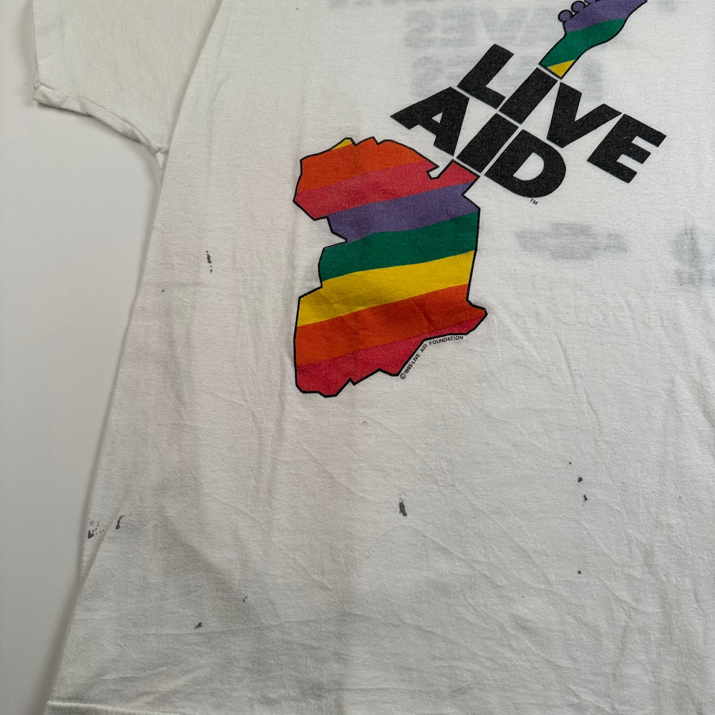 Vintage 1985 Live Aid Shirt XL This Shirt Saves Lives