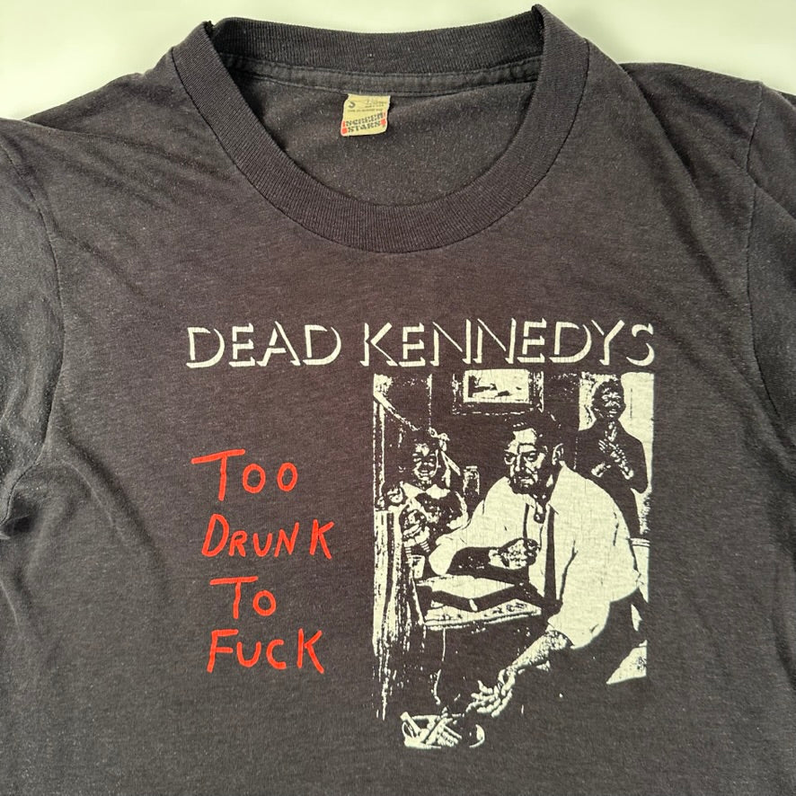 Vintage 80s Dead Kennedys Shirt Small Too Drunk To F*ck