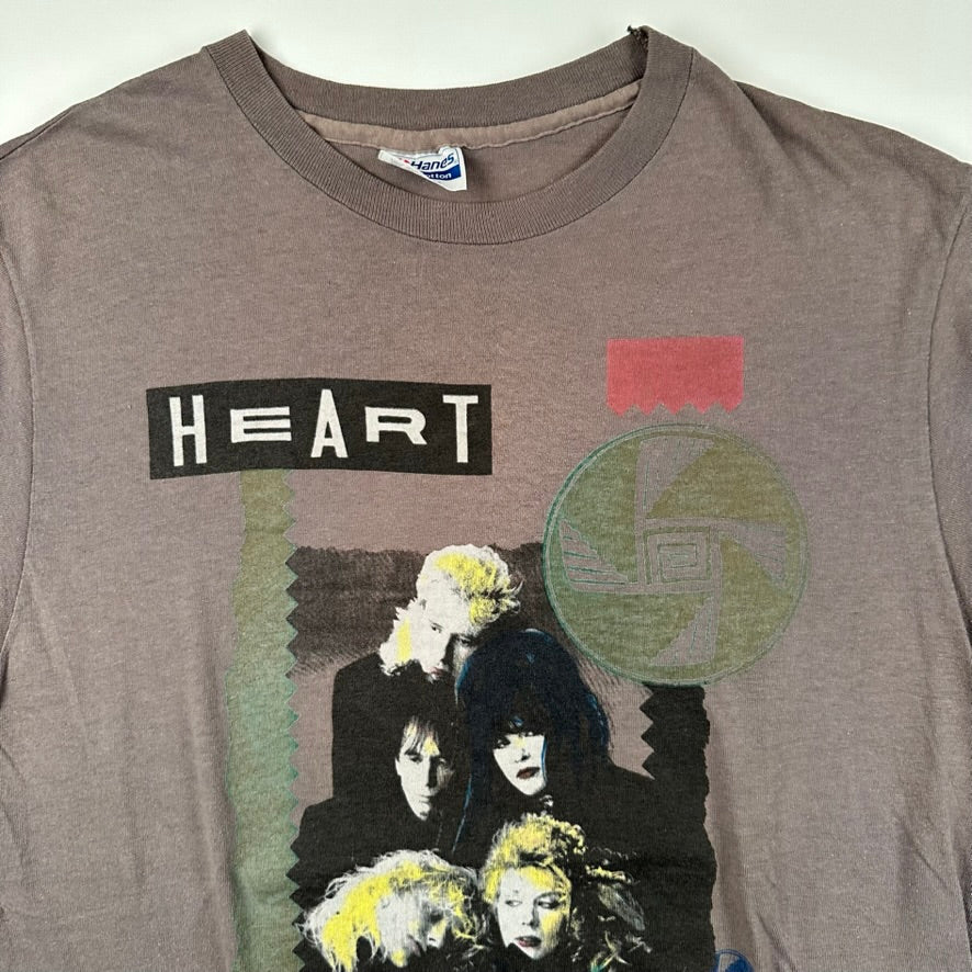 Vintage 1987 Heart Shirt Large Bad Animals