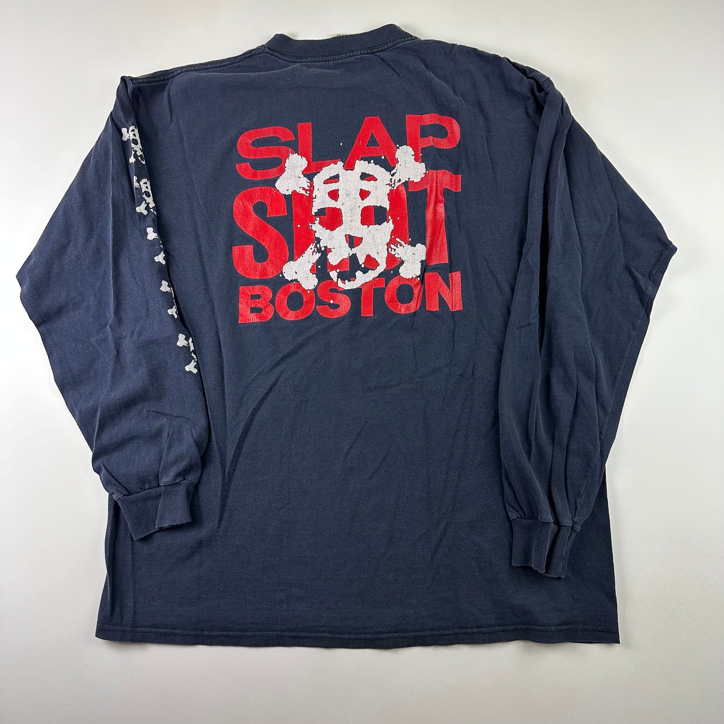 Vintage 90s Slapshot Long Sleeve Shirt XL Boston