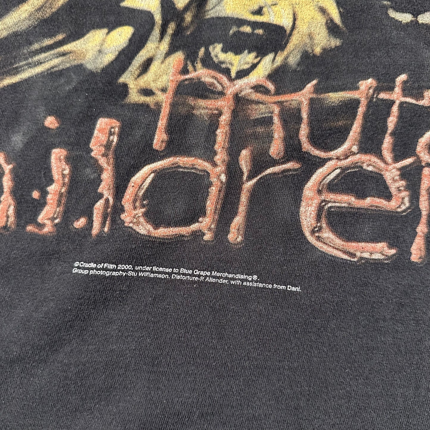 Vintage 2000 Cradle Of Filth Shirt XL Heaven's Mutant Children