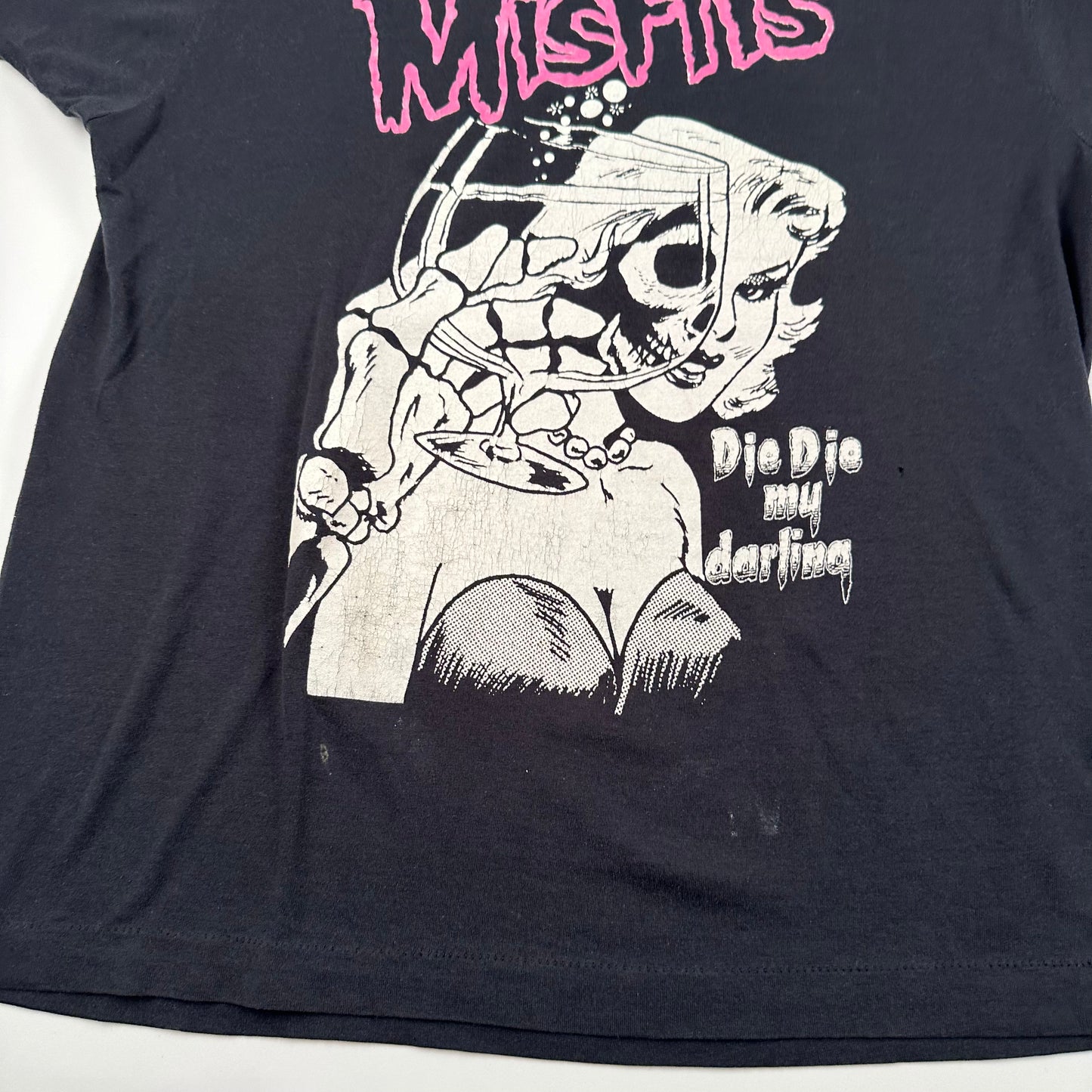 Vintage 80s Misfits Shirt Large Die Die My Darling