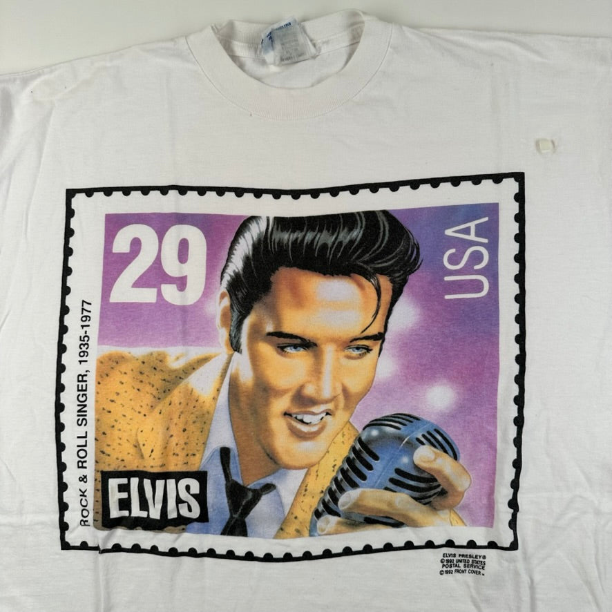 Vintage 1992 Elvis Presley Shirt XL Stamp