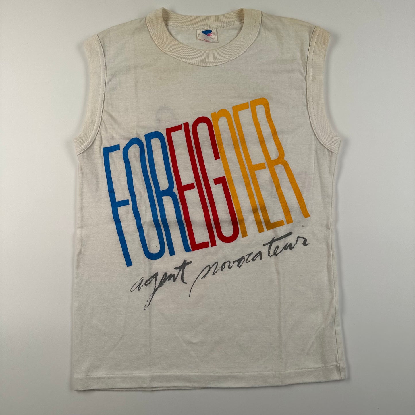 Vintage 1985 Foreigner Tank Top Shirt Medium Agent Provocateur