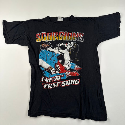 Vintage 80s Scorpions Shirt Large Love At First Sting