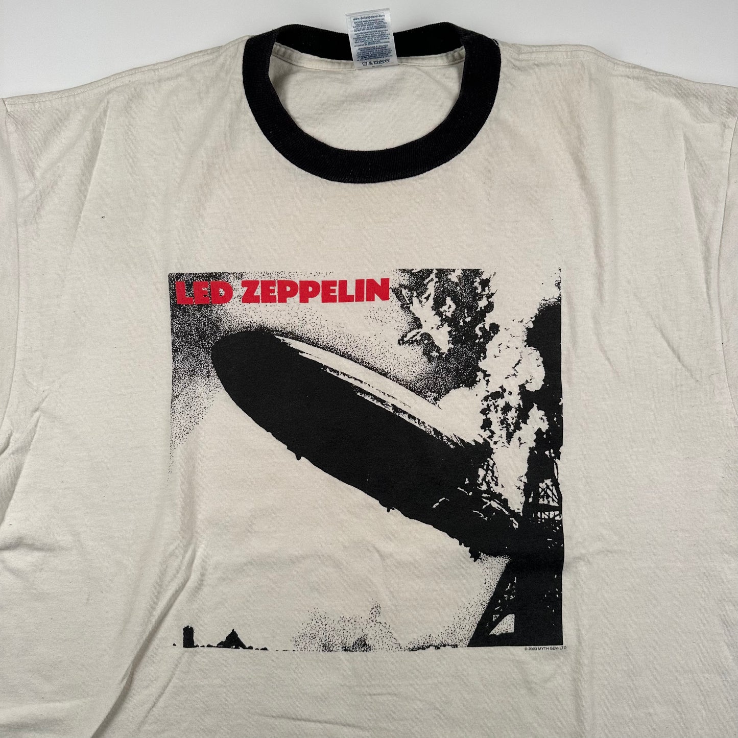 Vintage 2003 Led Zeppelin Shirt XL Ringer