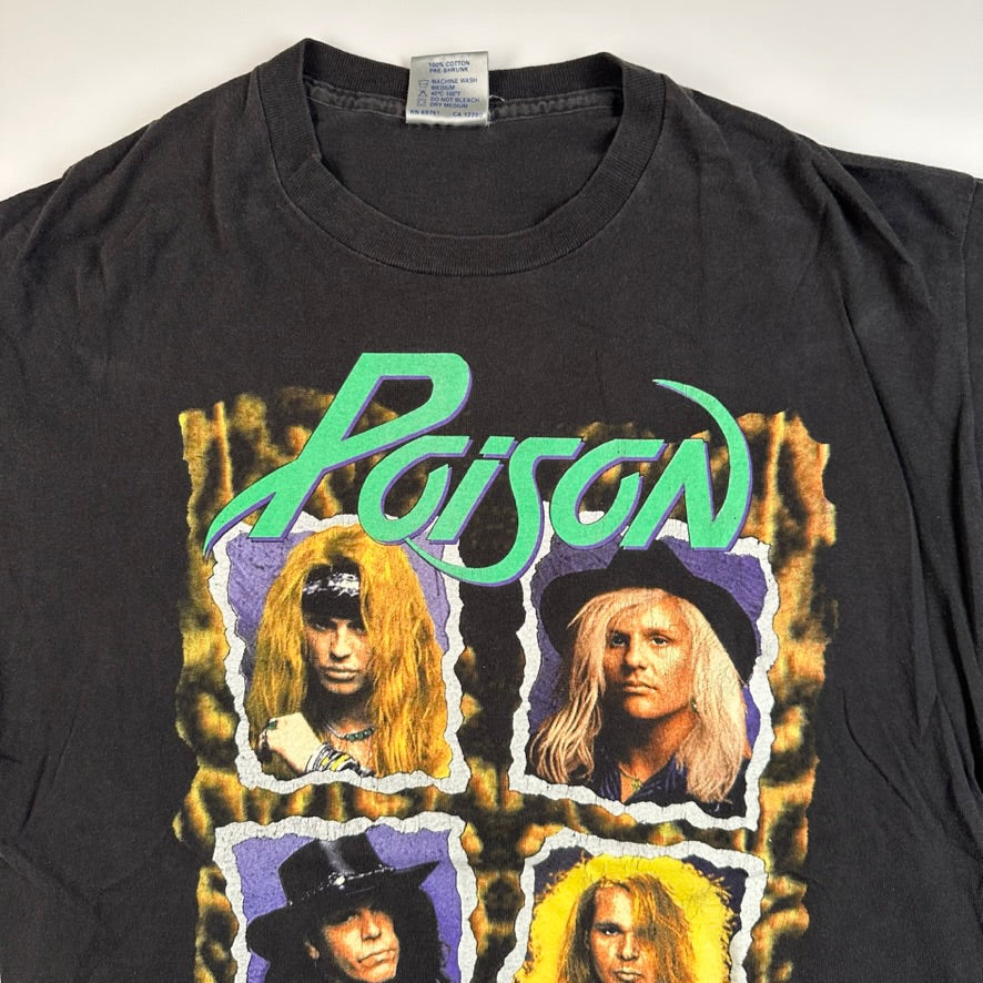 Vintage 1990 Poison Shirt XL Flesh & Blood