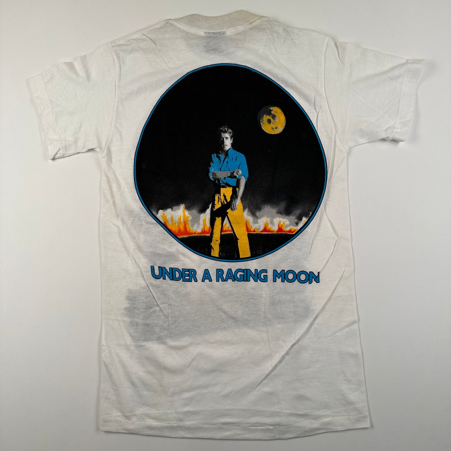 Vintage 80s Roger Daltrey Shirt Small Under A Raging Moon