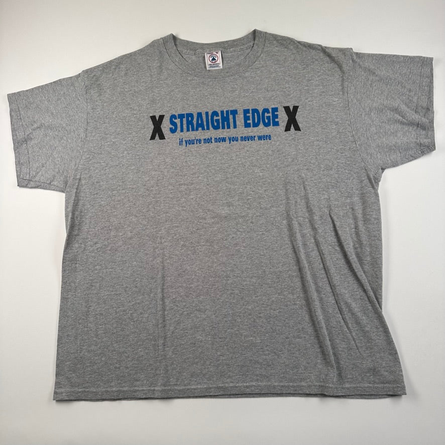 Vintage 90s Straight Edge Shirt XL if you're not now you never were