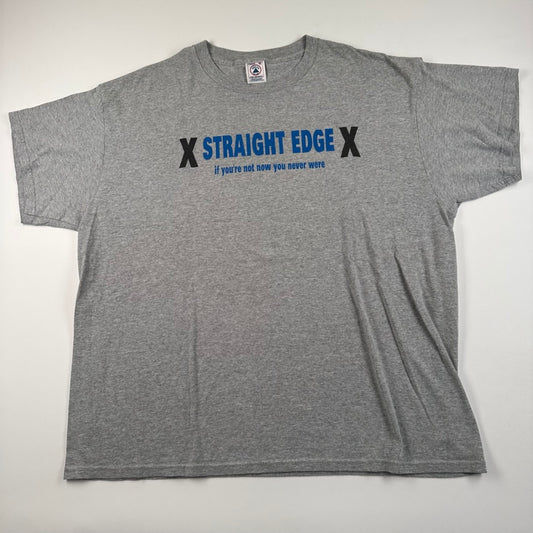 Vintage 90s Straight Edge Shirt XL if you're not now you never were