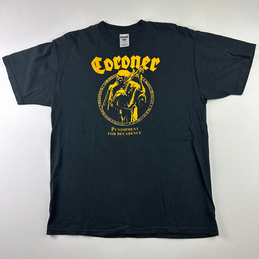 Vintage 2000s Coroner Shirt Large Punishment For Decadence