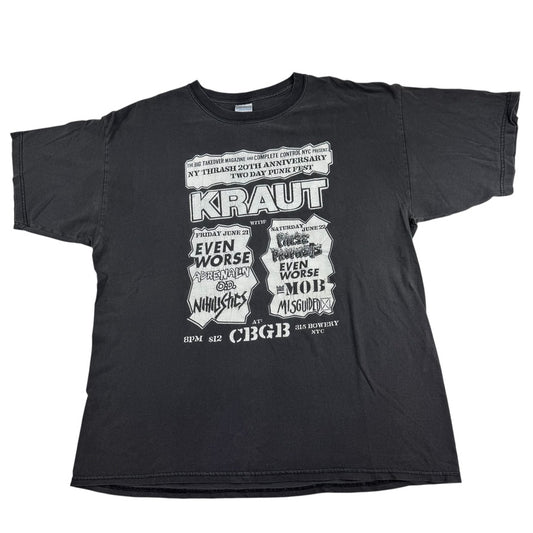 Vintage 2000s Kraut Shirt XL Big Takeover Magazine Fest