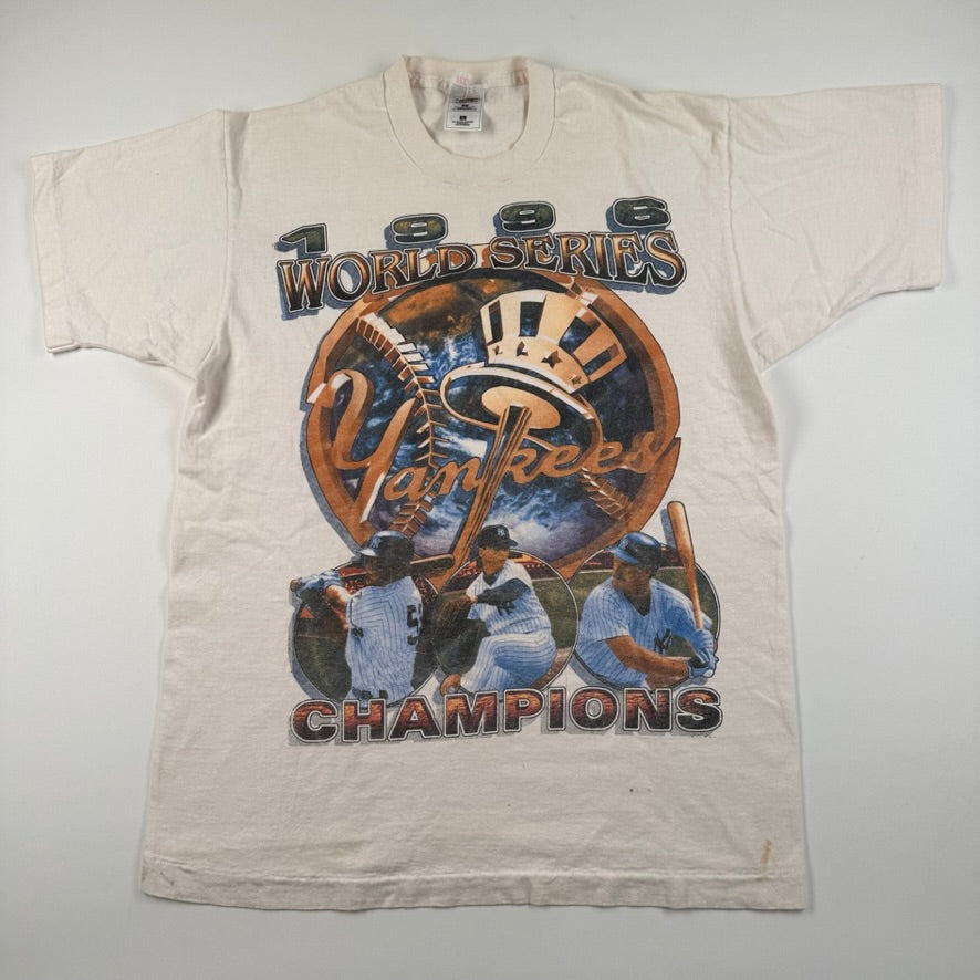 Vintage 1996 Yankees Shirt Large Rap Tee World Series Champions