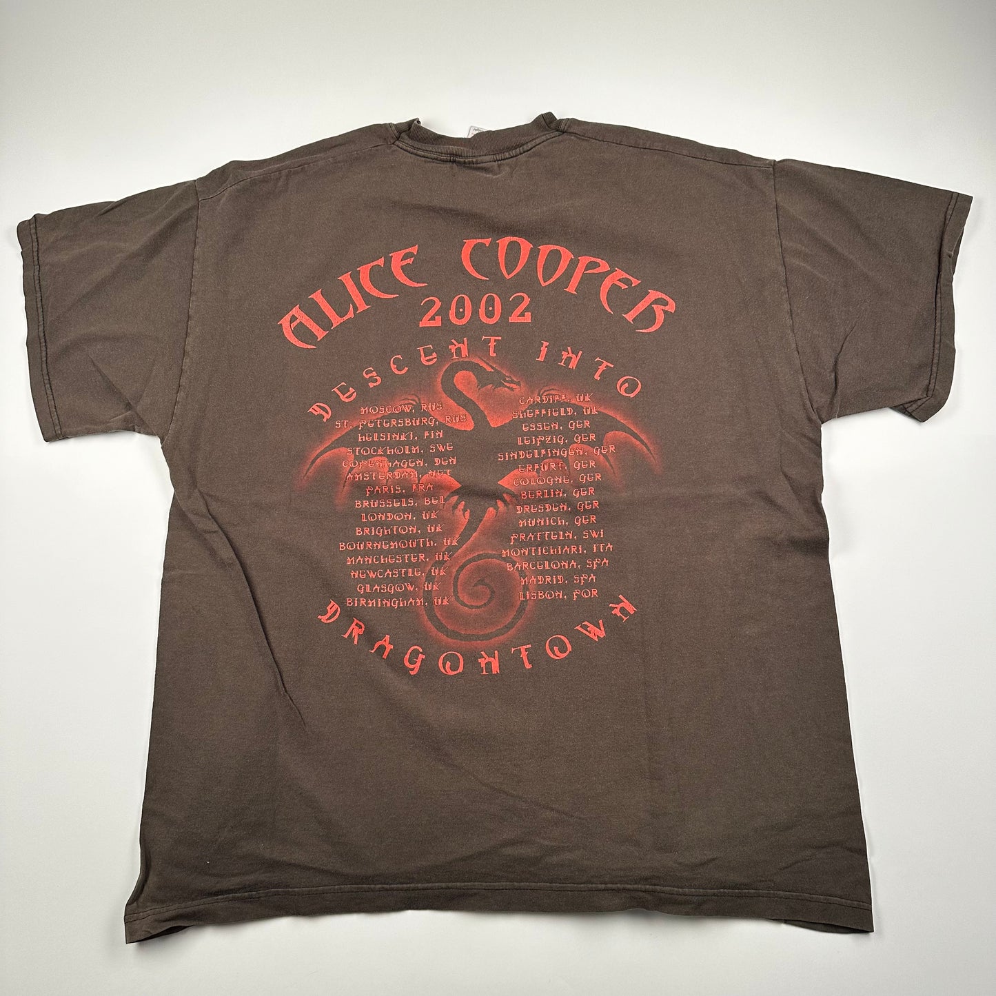 Vintage 2002 Alice Cooper Shirt XL Descent Into Dragontown