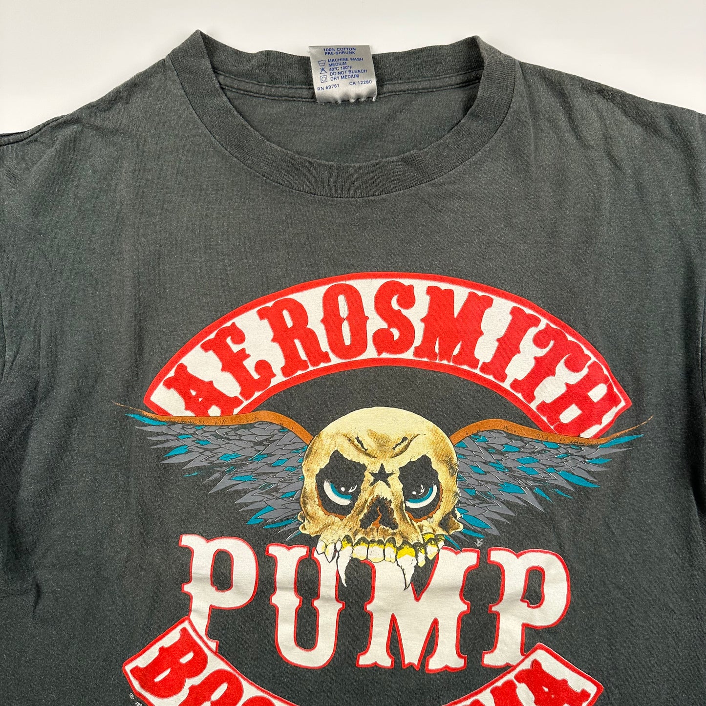 Vintage 1990 Aerosmith Shirt Large Pump Janie