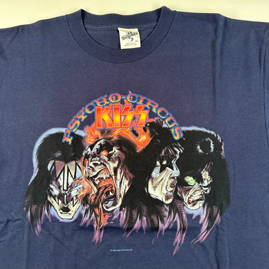 Vintage 1998 Kiss Shirt XL Psycho Circus