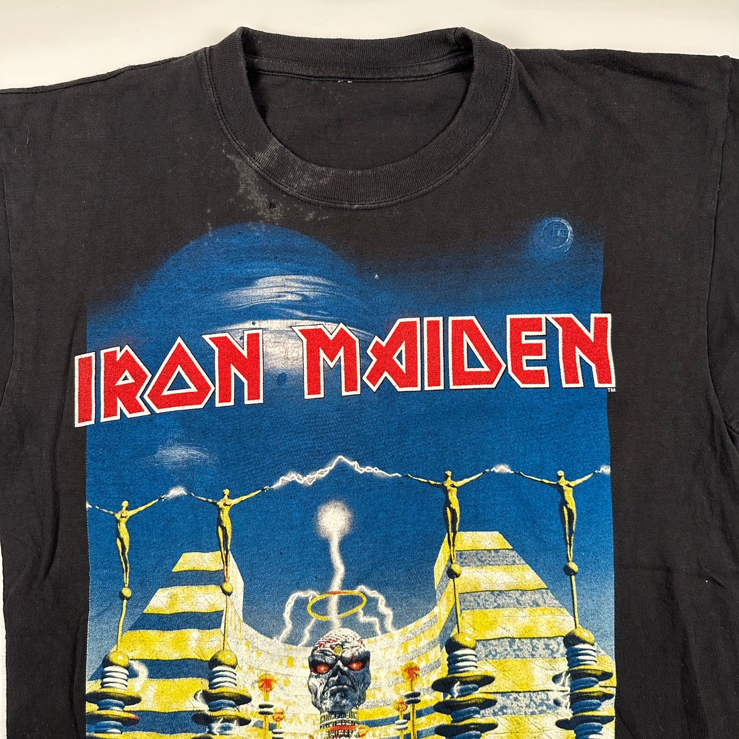 Vintage 1998 Iron Maiden Shirt Large Metal Collection Wear