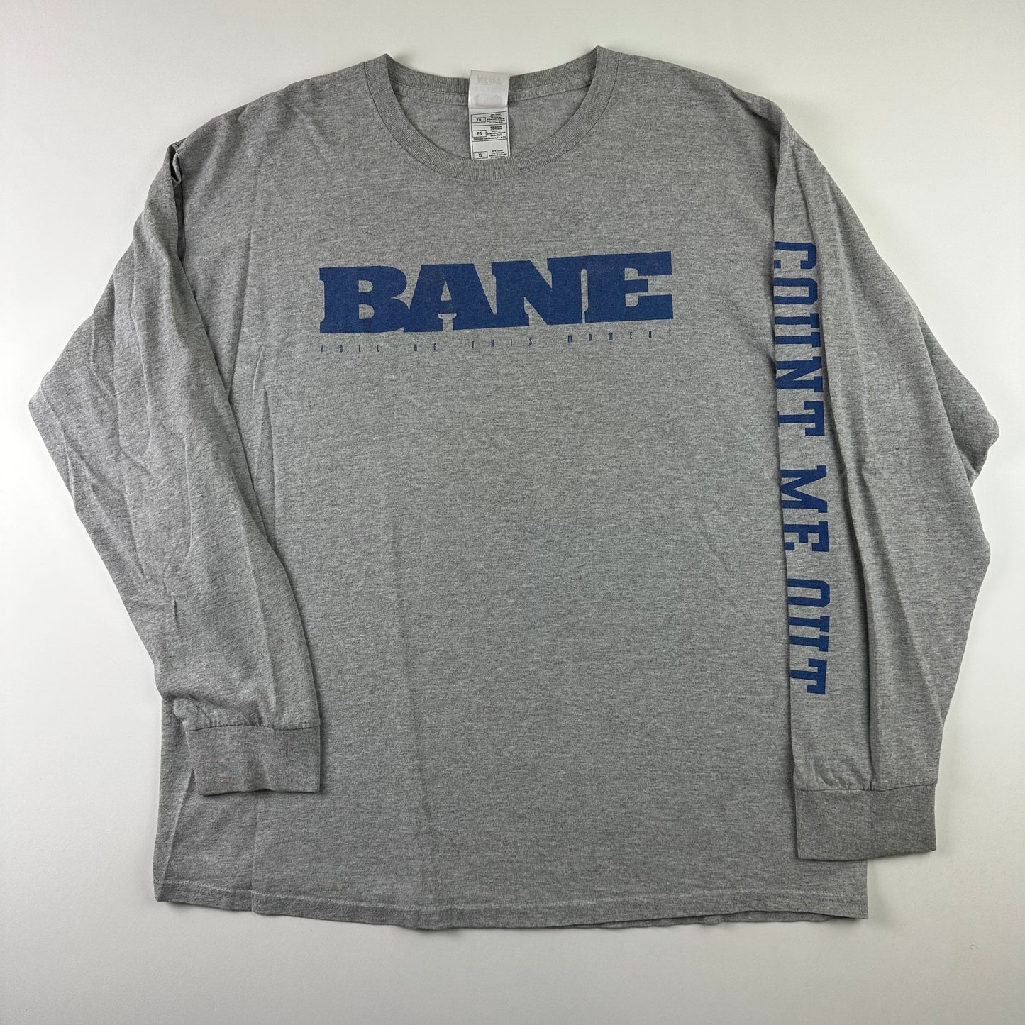 Vintage 2000s Bane Long Sleeve Shirt XL Holding This Moment Count Me Out