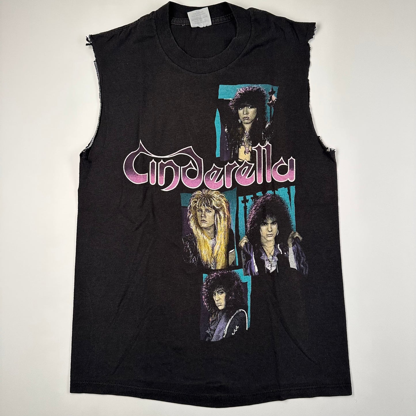 Vintage 1986 Cinderella Sleeveless Shirt Medium Shakes The USA