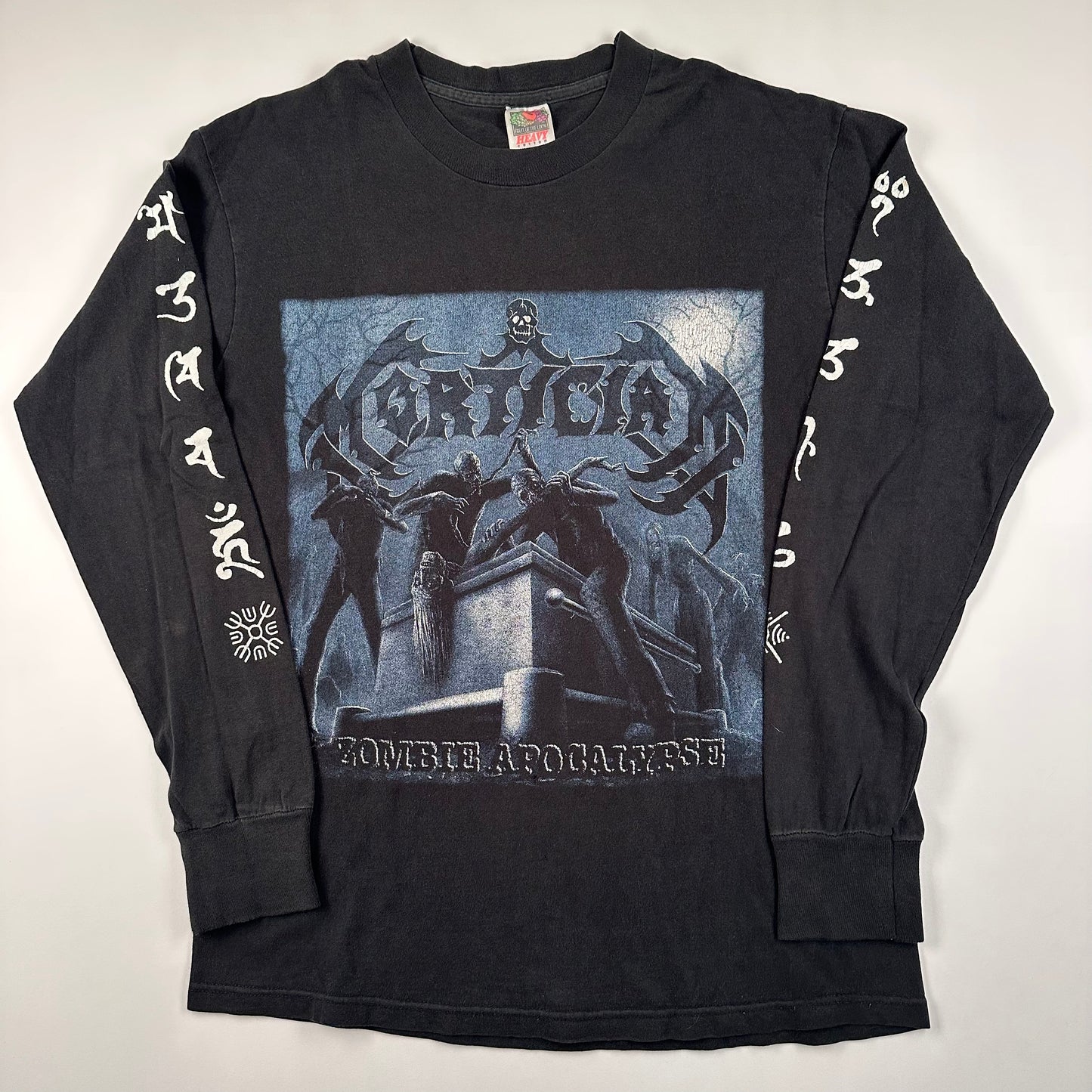 Vintage 90s Mortician Long Sleeve Shirt Medium Zombie Apocalypse