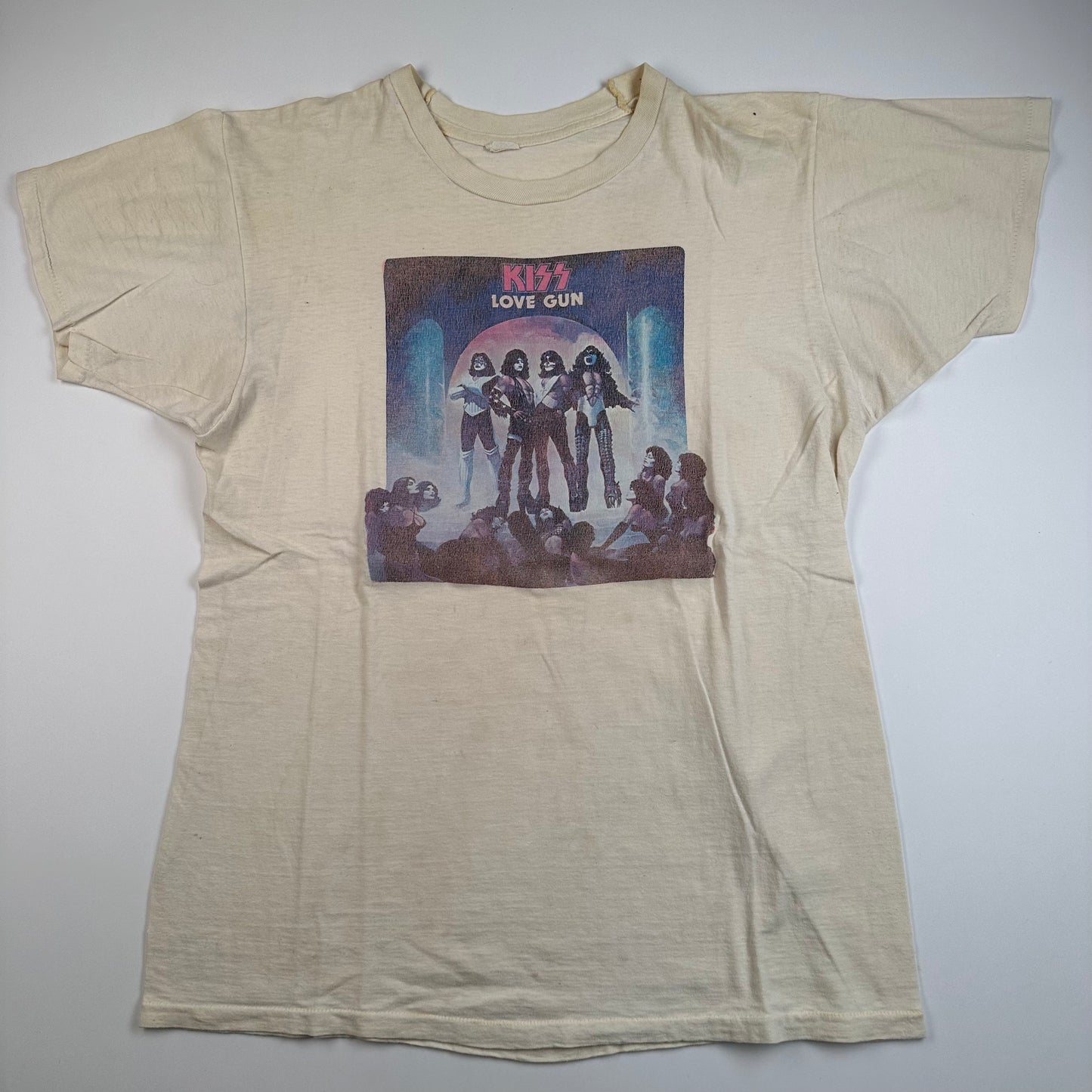 Vintage 70s Kiss Shirt XL Love Gun