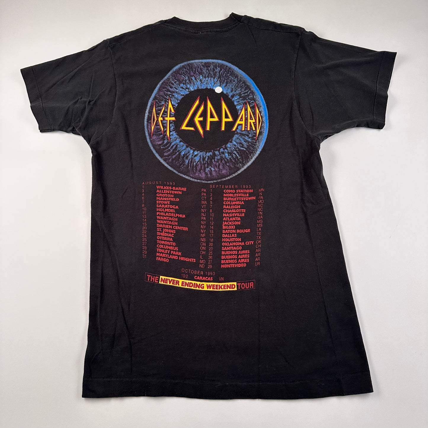 Vintage 1993 Def Leppard Shirt Medium 7-Day Weekend