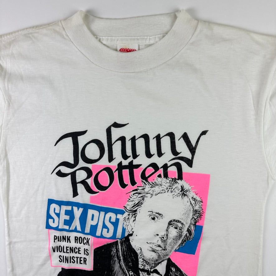 Vintage 80s Johnny Rotten Shirt Medium I'm a Lazy Sod Sex Pistols