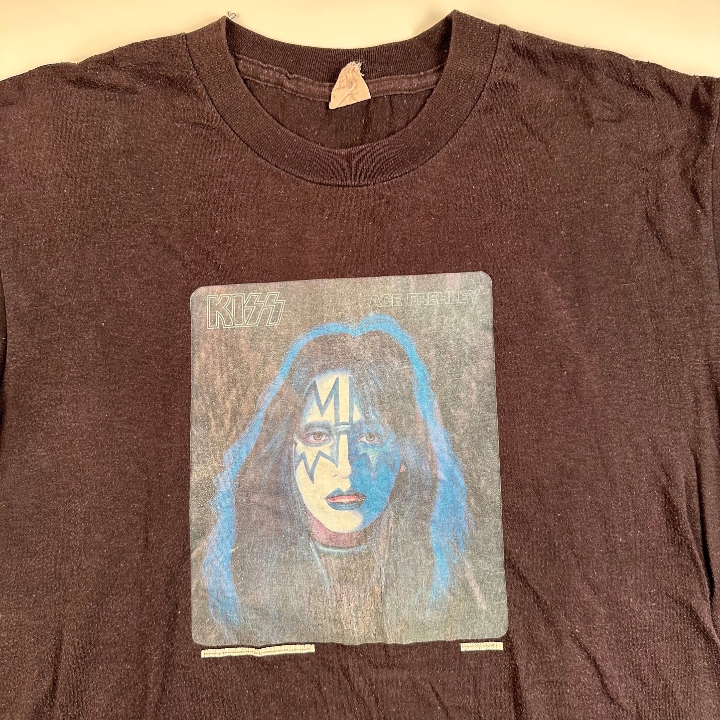 Vintage 70s Kiss Ace Frehley Shirt XL