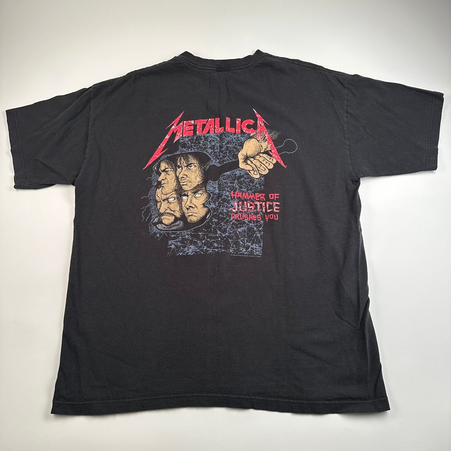 Vintage 90s Metallica Shirt XL And Justice For All